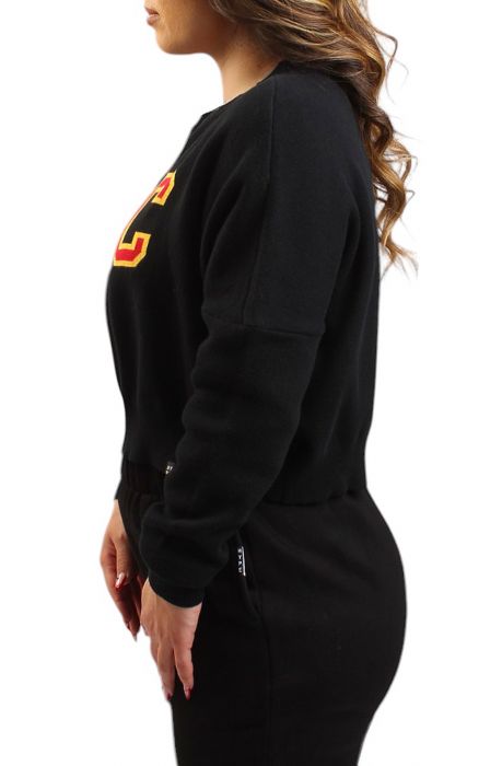 USC KNIT SWEATER  BLACK