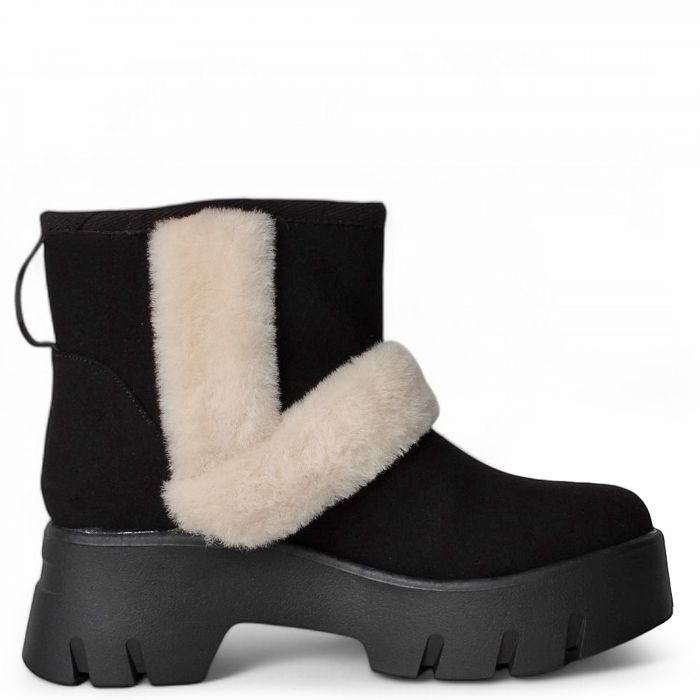 DUMBO Suede Bootie Black