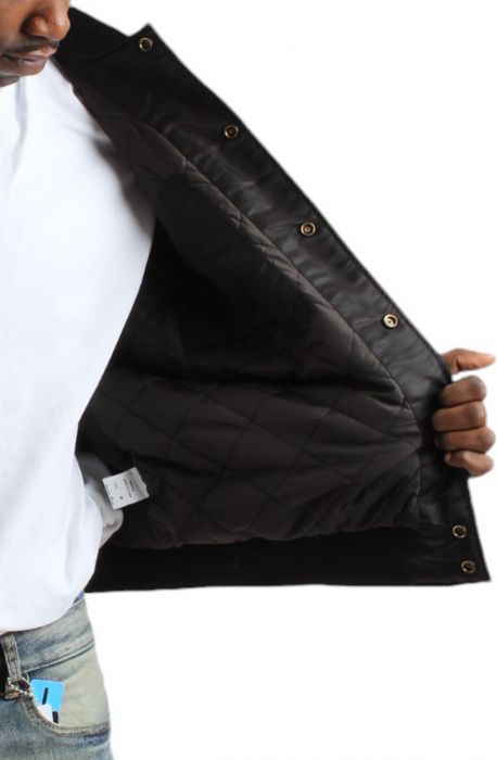 Stadium Satin Jacket Black