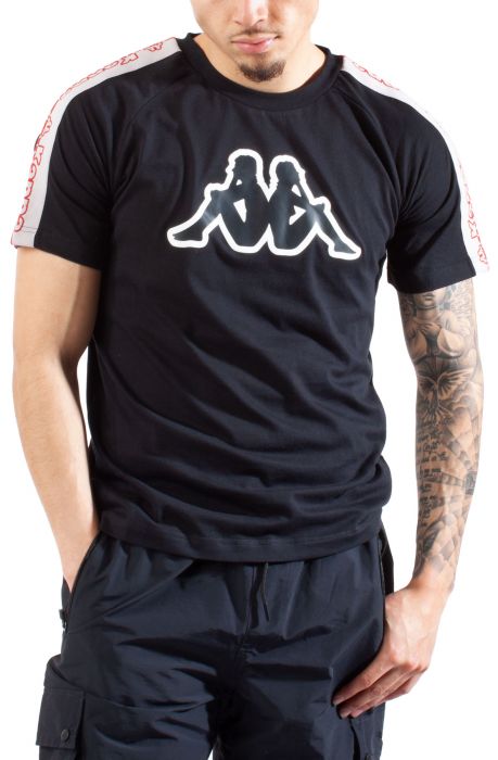 Logo Tape Davirec Tee Black Smoke-Grey Ashred Chily Pepper