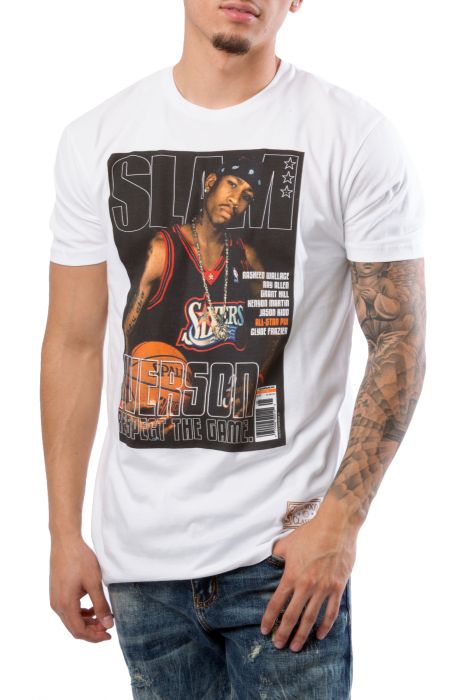 MITCHELL AND NESS Allen Iverson Slam Cover Short Sleeve Tee