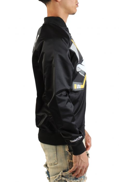 NHL Maxxed Out Satin Jacket Ducks 1992 Teemu Selanne Black