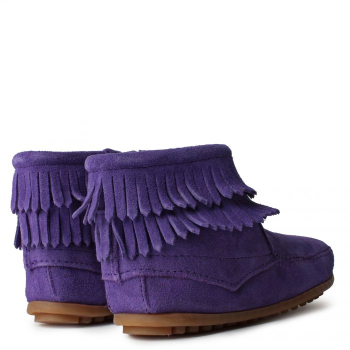 DOUBLE FRINGE PURPLE BOOTS Purple
