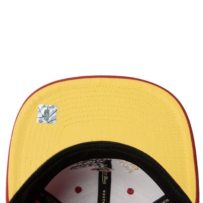 Logo History Fitted HWC Houston Rockets Snapback Red