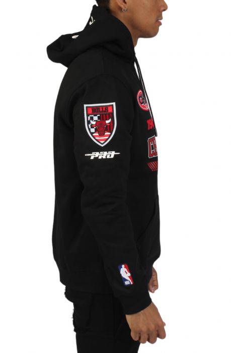 Chicago Bulls Fast Lane Pullover Hoodie  Black