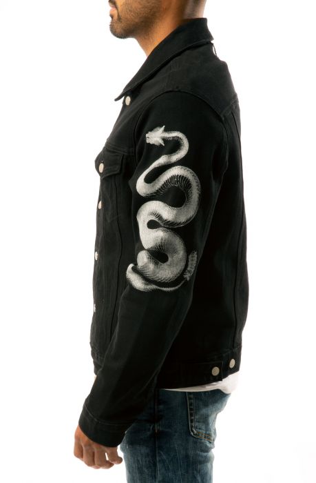 Huntington Denim Jacket Black