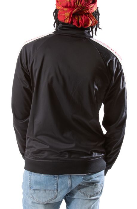 Logo Tape Artem 2 Track Jacket Black Smoke-Pink Ltred Cherry