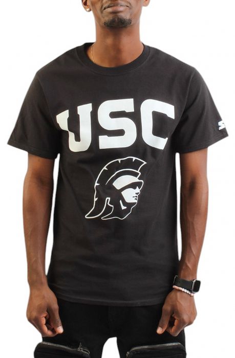 USC Trojan Tee Blk/White BLACK/WHITE