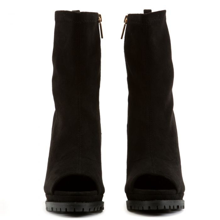 Trisata-3 High Heel Booties Black