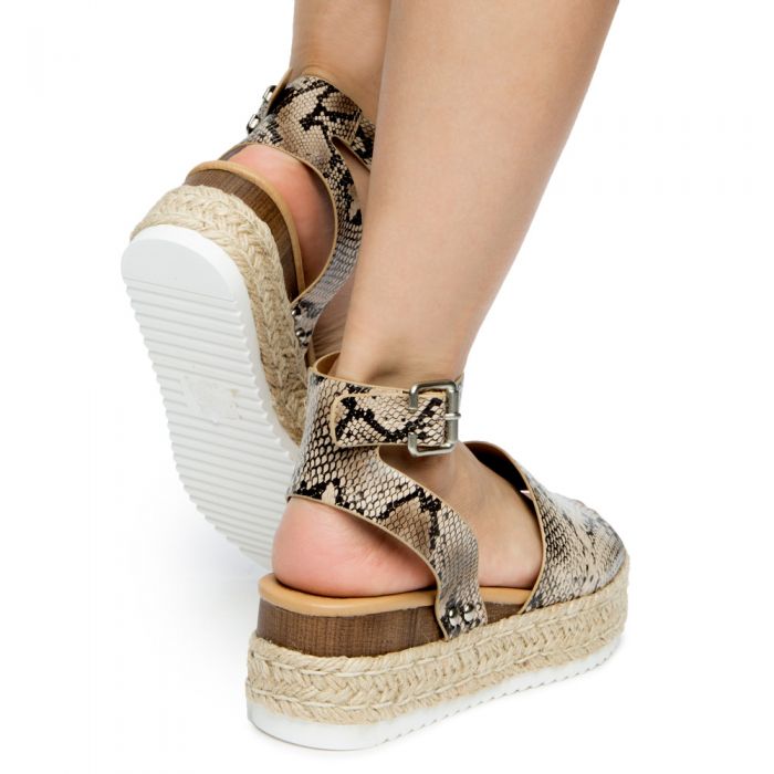 FD TOPIC-S SANDALS NATURAL PYTHON