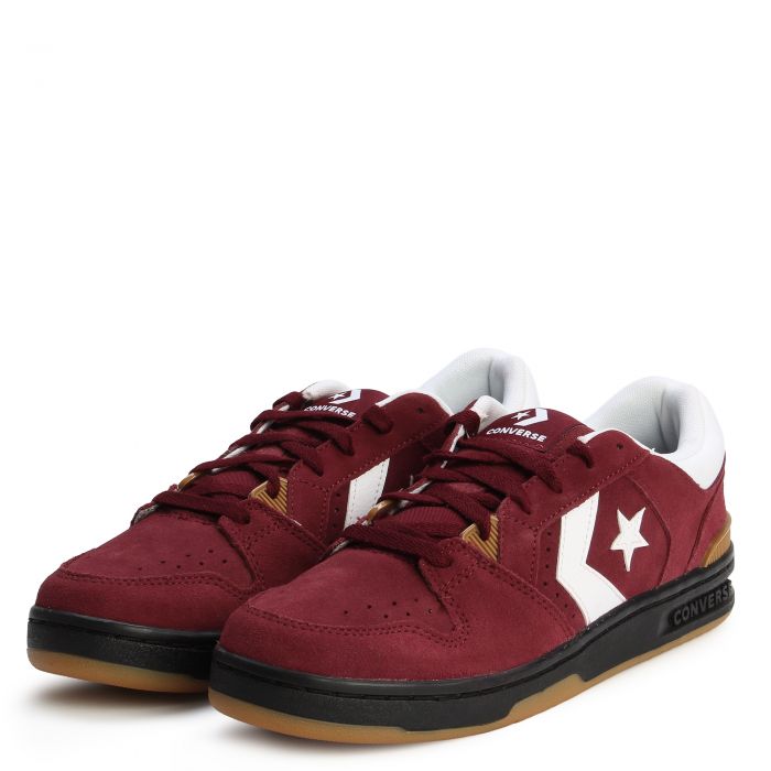 CL98 Suede Burgundy/White