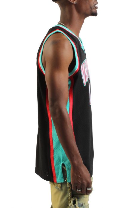 NBA Vancouver Grizzlies Mike Bibby Swingman Jersey  Black