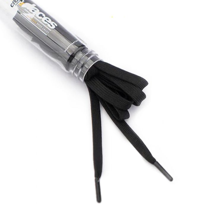 Pre-Treated Flat Laces Black