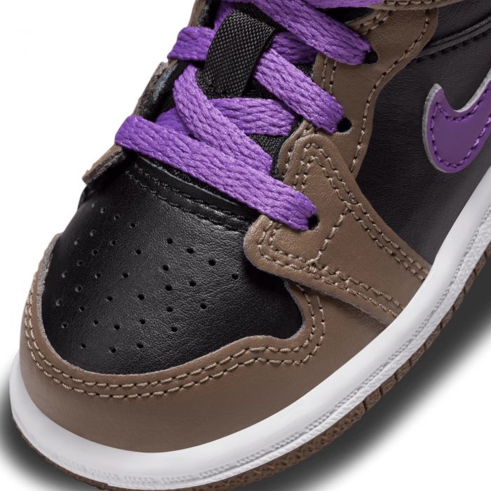 Toddler Jordan 1 Mid Palomino-Wild Berry-White
