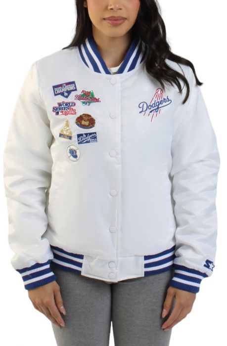 Dodgers Champions Jacket White/Royal Blue