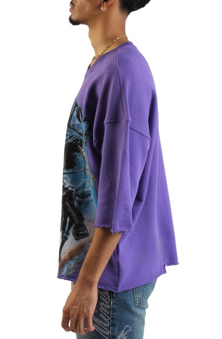 Pestilence Crop T-Shirt  Purple