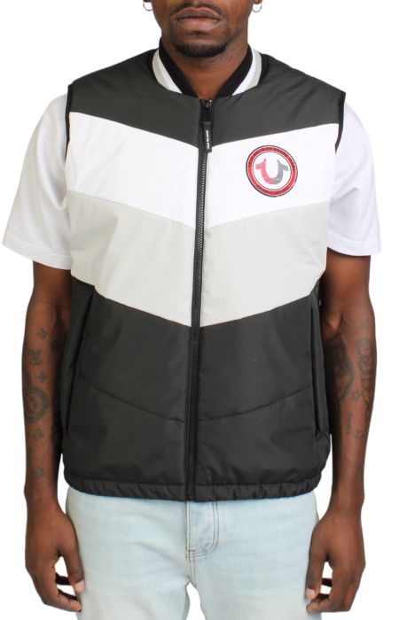 Chevron Puffer Vest 