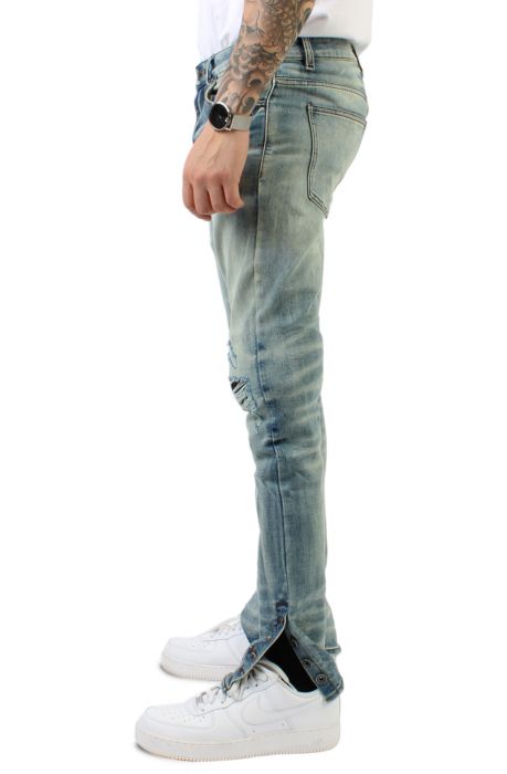 Snap Denim Jean Stone Wash
