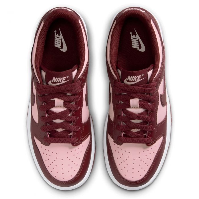 Grade-School Nike Dunk Low DARK TEAM RED/DARK TEAM RED-ECHO PINK