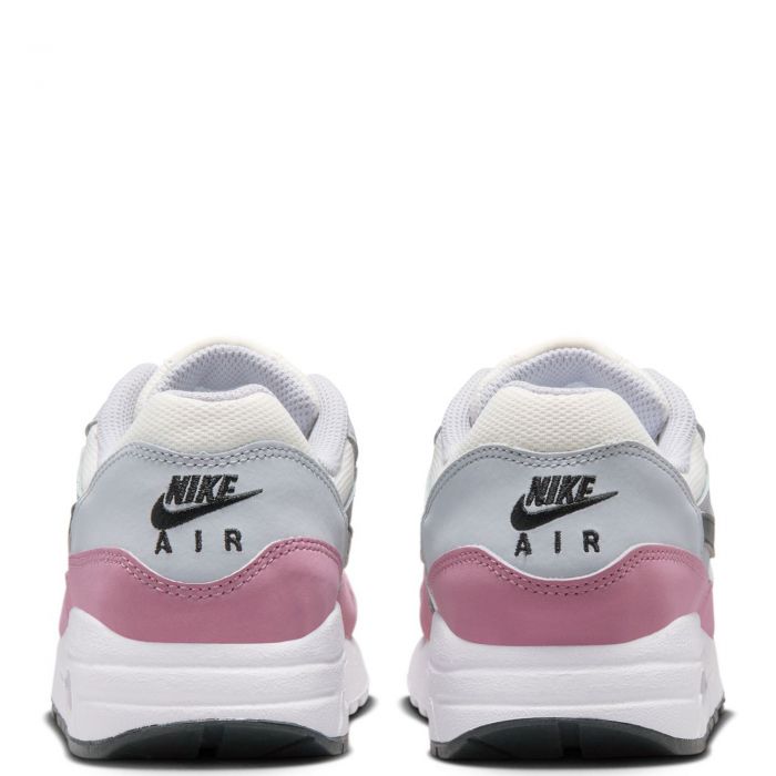 Grade School Air Max 1  Summit White/Dk Smoke Grey-Wolf Grey
