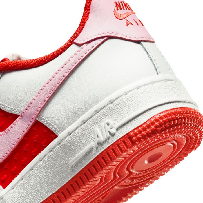 GS Valentine's Day Air Force 1 Summit White/Pink Foam-Lt Crimson