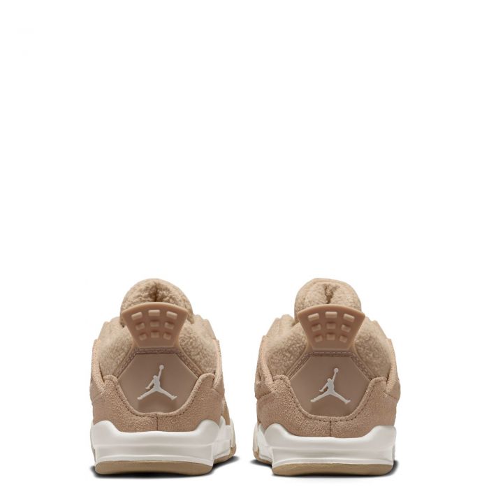 Toddler Jordan 4 Retro Cozy Girl Hemp/Lt Orewood Brown