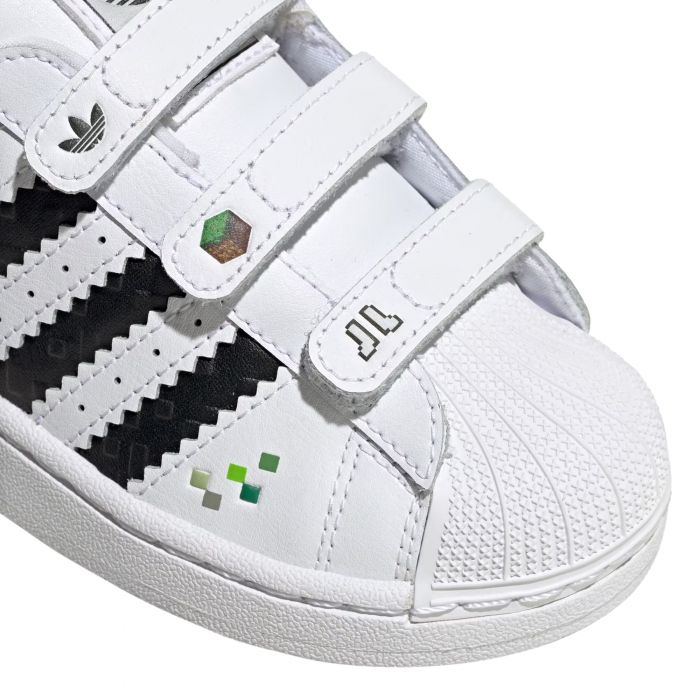 Pre-School Superstar II x Minecraft Cloud White / Core Black