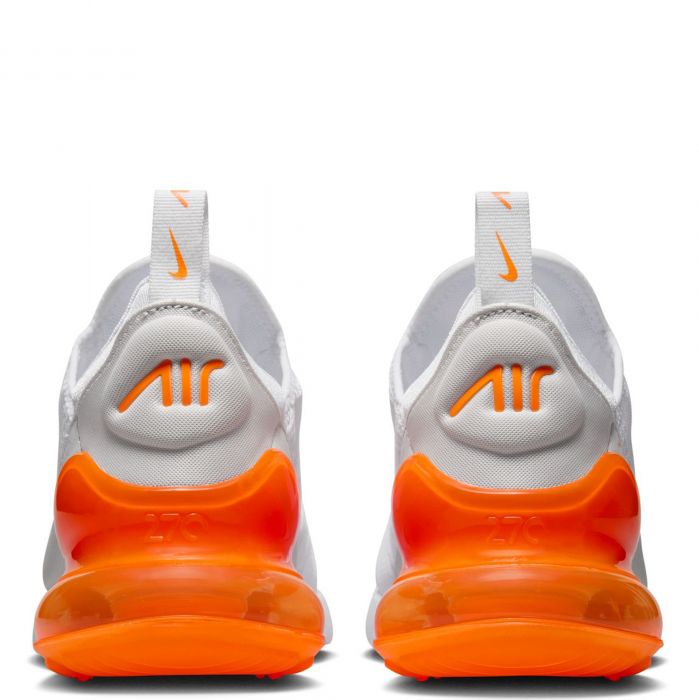 Women's Air Max 270 White/Total Orange-Vast Grey