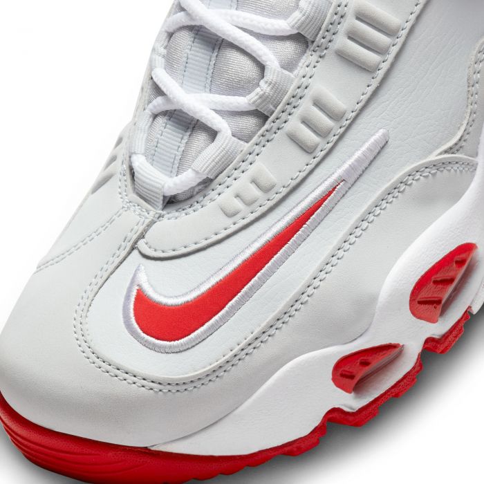(GS) Air Griffey Max 1 Pure Platinum/University Red-White
