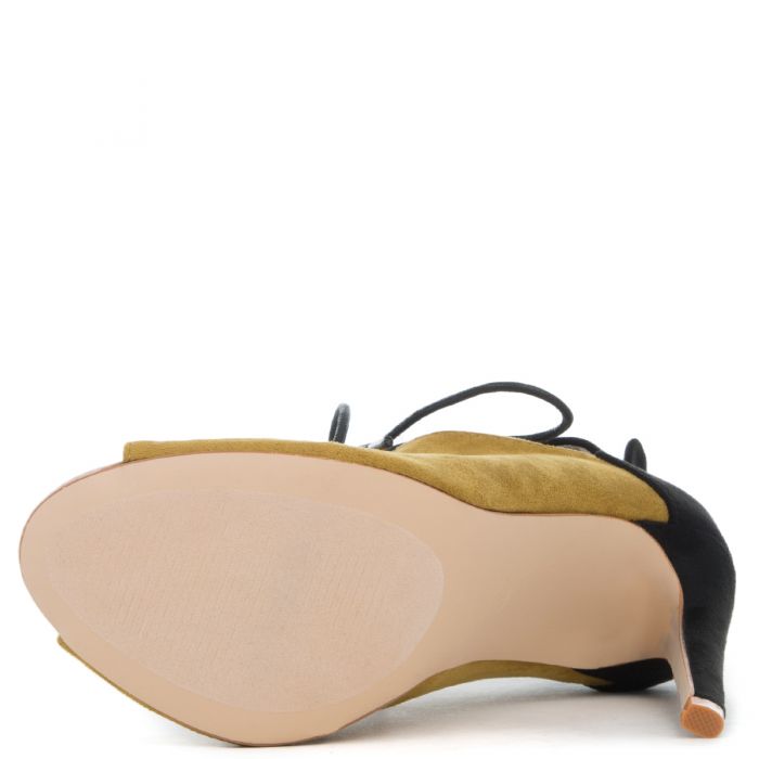 Cape Robbin Blaire-2 Women's Olive Heeled Booties Olive