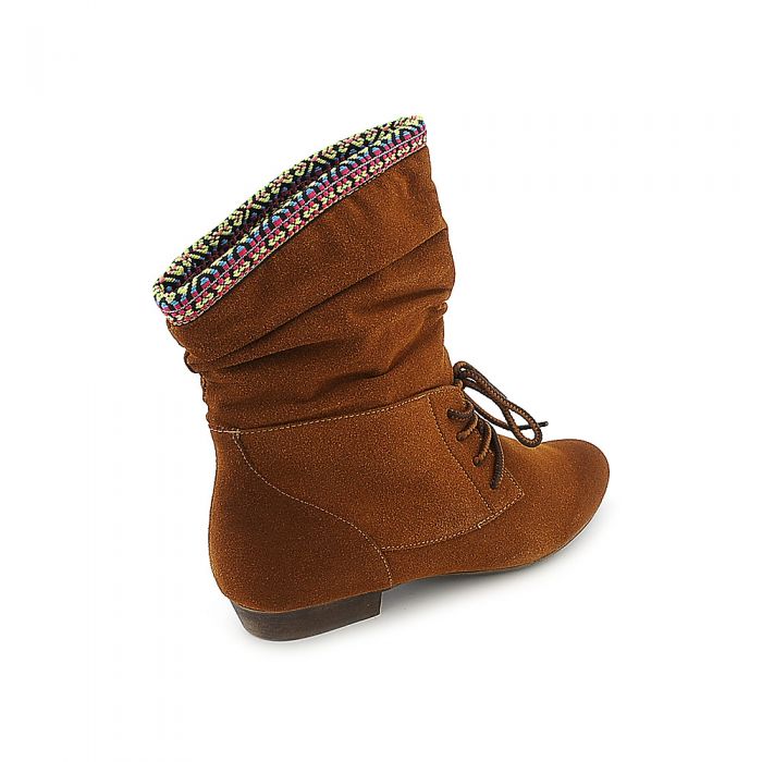 Low-Heel Boot Picnic-03 Chestnut Chestnut