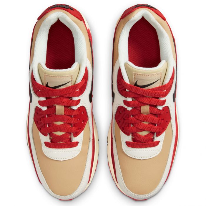 (GS) Air Max 90 LTR Sesame/Black-Red Clay-Sail