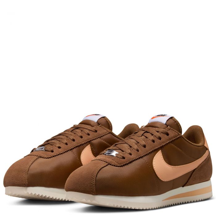  Women's Cortez Textile Lt British Tan/Orange Chalk-Sail