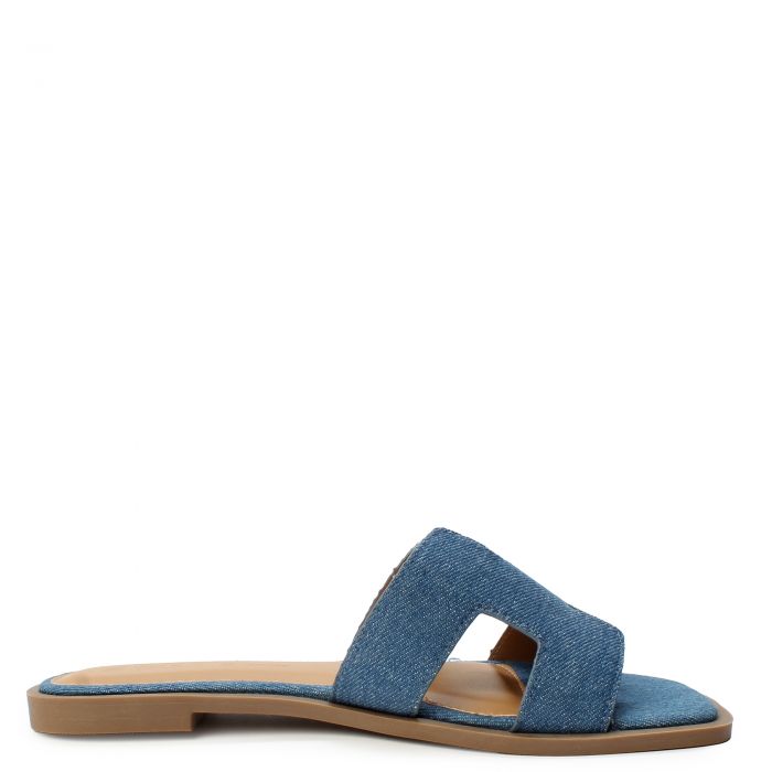 Belize-01 Flat Sandal Denim