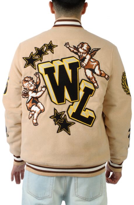 Cherub Rock Varsity Jacket Beige