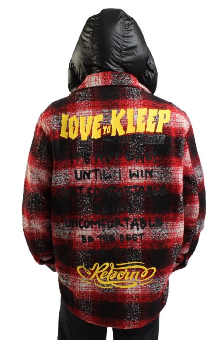Mackay Hooded Flannel Red