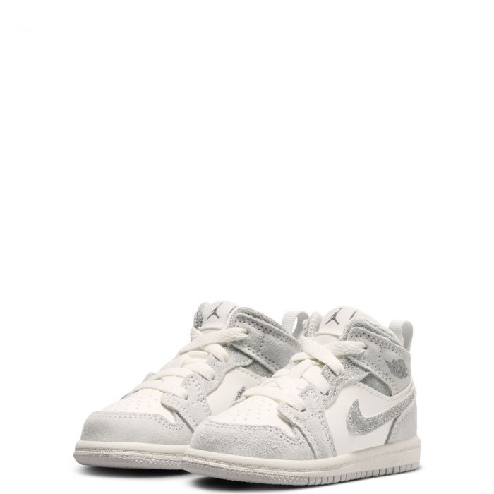 Toddler Jordan 1 Mid SE Neutral Grey/Smoke Grey-Sail