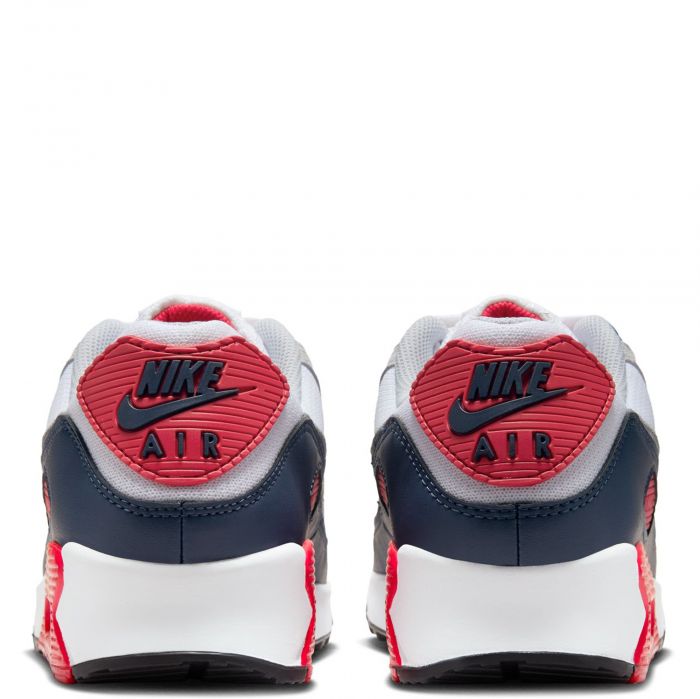 Air Max 90 White/Cool Grey-University Red
