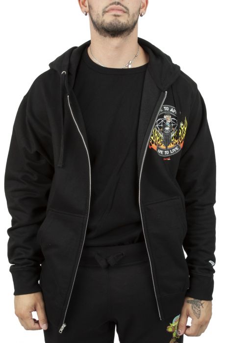 Live To Ape Zip Jacket Black