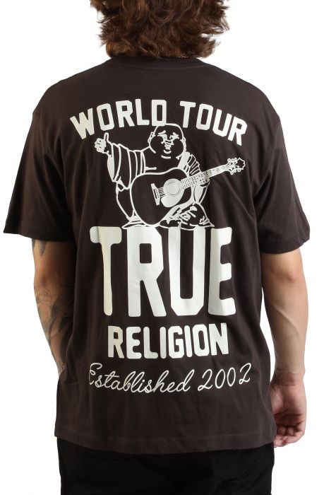 Patch Buddha T-Shirt  Dark Brown/Kalamata