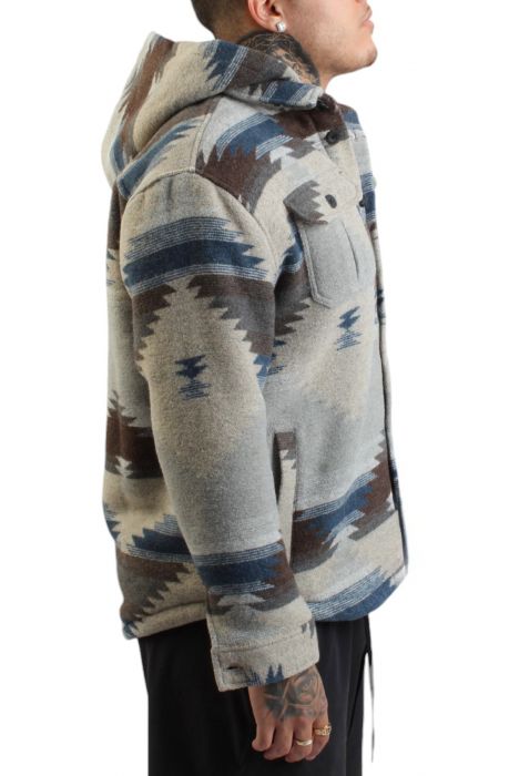 Tribal Hooded Jacket Khaki