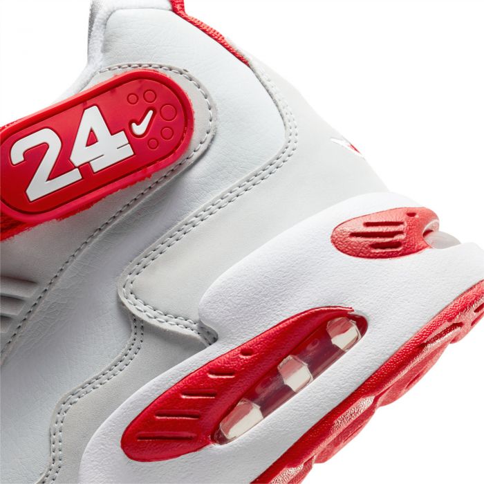 (GS) Air Griffey Max 1 Pure Platinum/University Red-White