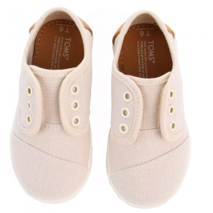 Toms for Toddlers: Natural Burlap Paseo Sneaker Natural