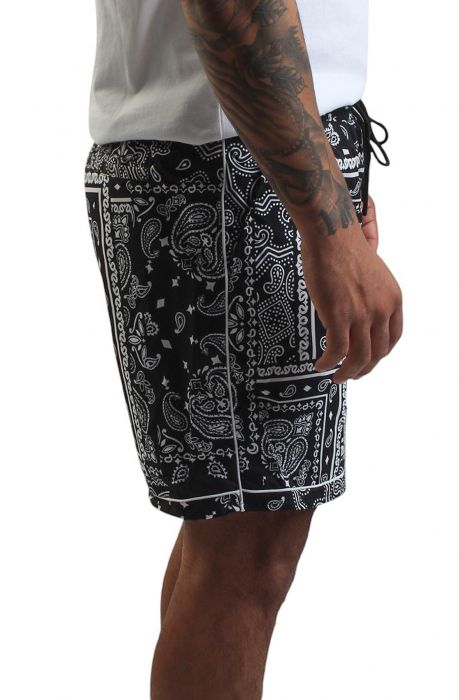 Paisley V2 Woven Short Black Paisley