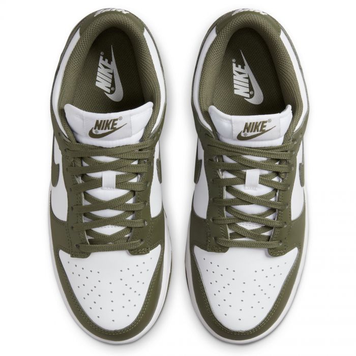 Dunk Low White/Medium Olive-White