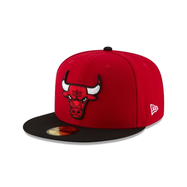 Chicago Bulls Two Tone 59FIFTY Fitted Hat Red