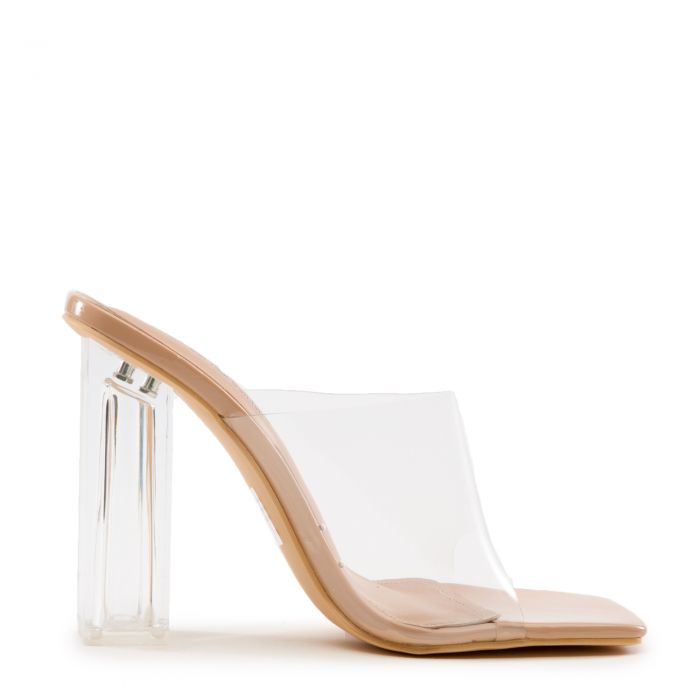 Edna Clear High Heel Nude