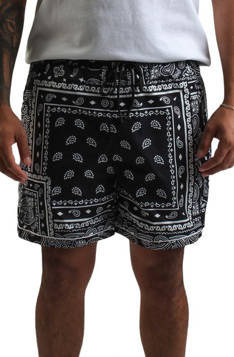 Paisley V2 Woven Short Black Paisley