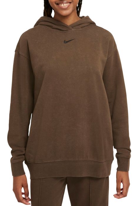 NSW Essential Collection Washed Fleece Hoodie Ironstone/Black