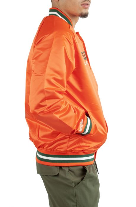 FAMU Satin Varsity Jacket Orange
